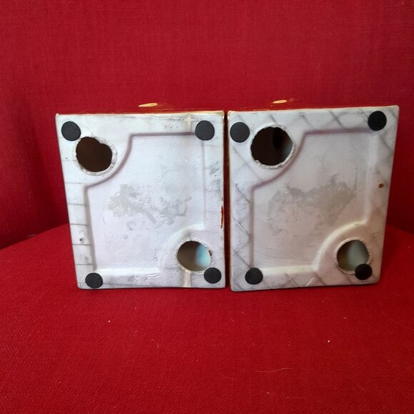 Gold Elephant Bookends Pair Ceramic 7" Tall - Picture 8 of 9